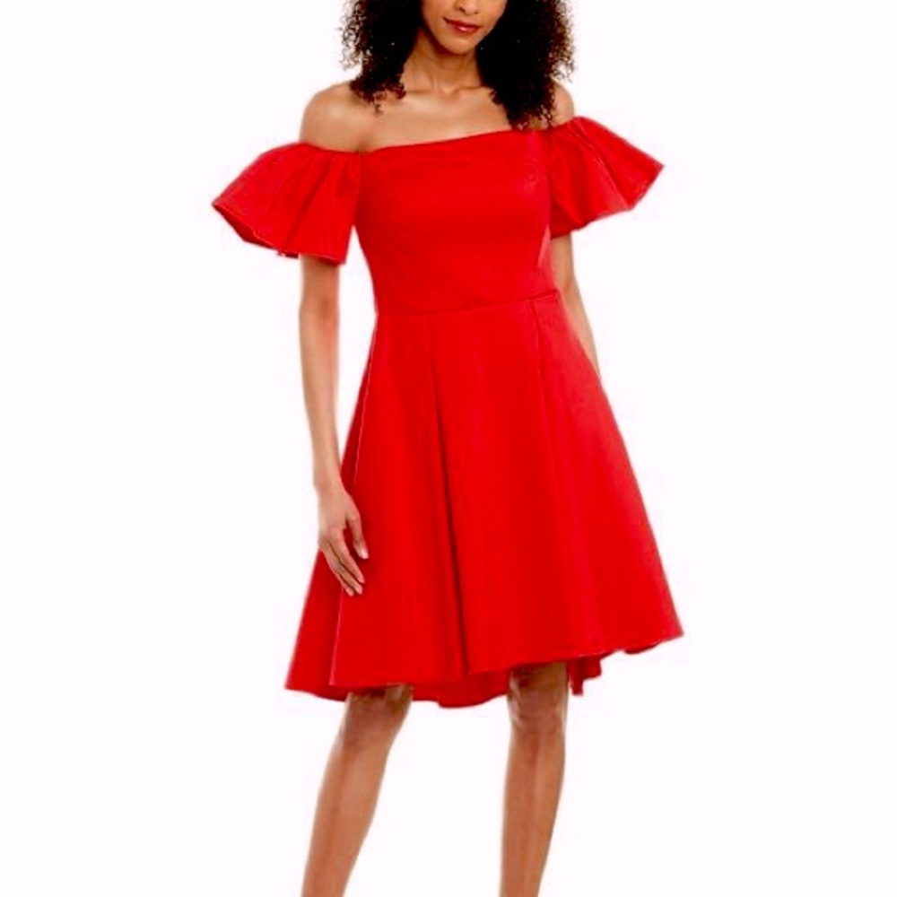 Silk Blend A-Line Cocktail Dress built in Corset with Boning